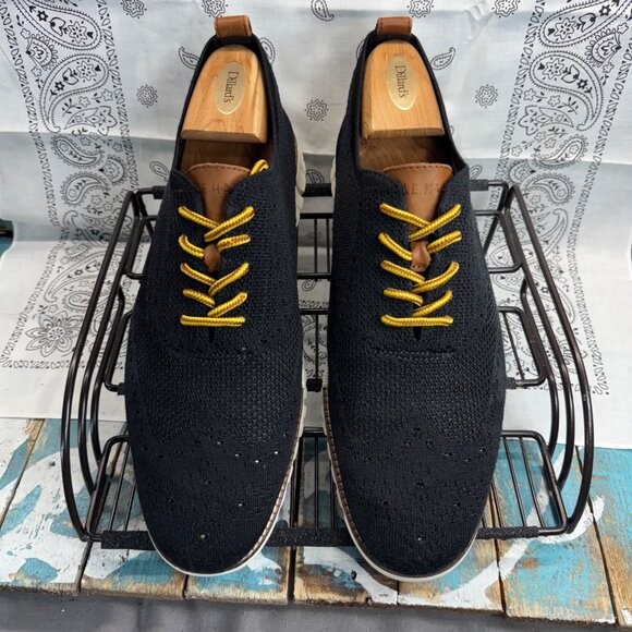 Cole Haan Men\'s 2.Zerogrand Stitchlite Oxford Shoe Size 12M C24948 Black Ivory main image 7